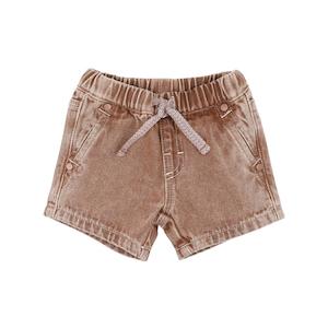 Clothing Toddler Shorts Pants: Bebe Brown Denim Shorts