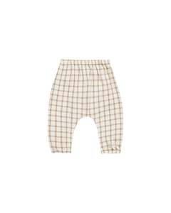 Clothing Toddler Shorts Pants: Quincy Mae Woven Pants (Cinnamon Plaid)
