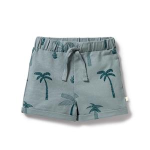 Clothing Toddler Shorts Pants: W&F Organic Short (Palm Days)
