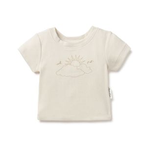 Clothing Toddler: A&O Cloud Chaser Rib Tee (Natural)