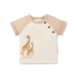 Clothing Toddler Tops: A&O Savanna Print Tee (Natural)