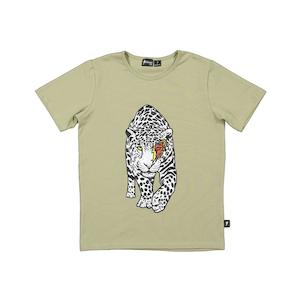 Clothing Toddler Tops: Radicool Kids Bolt Leopard Tee (Khaki)