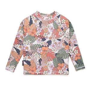 Clothing Girls Swimwear: Crywolf Rash Vest (Tropical Floral)