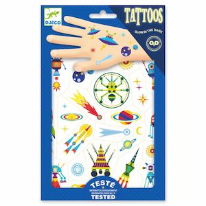 Djeco: Djeco Temporary Tattoos (Space Oddity)