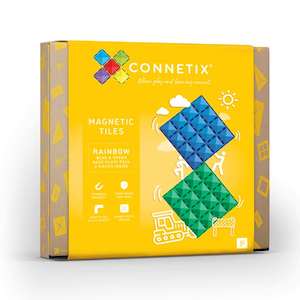 Connetix Tiles: Connetix Tiles 2 Piece Base Plate Pack (Blue & Green)