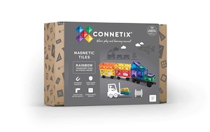 Connetix Tiles: Connetix Tiles 50 Piece Transport Pack (Rainbow)