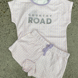 Clothing Girls Sleepwear: Country Road Logo Star PJs (Multi)