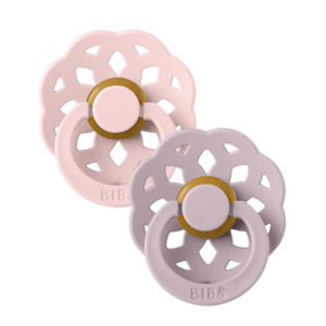 Bibs Dummies: Bibs Boheme Dummy Two Pack (Blossom/Dusky Lilac)