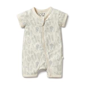 W&F Organic Boyleg Zipsuit (New Leaf)