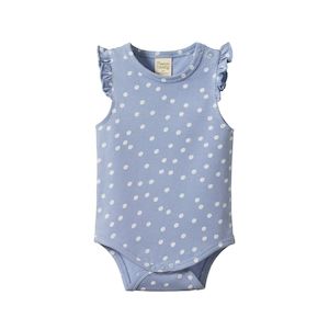 Clothing Toddler Tops: Nature Baby Organic Cotton Fleur Bodysuit (Petite Chamomile Dusky Print)