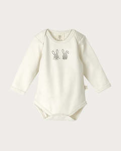 Babu Organic Cotton L/S Bodysuit (Bunnies)