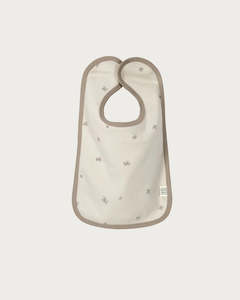 Babu Cotton Clothing: Babu Organic Cotton Bib (Walnut Star)