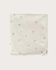 Babu Organic Cotton Swaddle Wrap (Walnut Star)