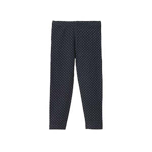 Nature Baby Organic Cotton Leggings (Navy Mini Dot Print)