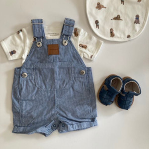 Clothing Toddler Tops: Country Road Puppy Print Bodysuit (Marshmallow)