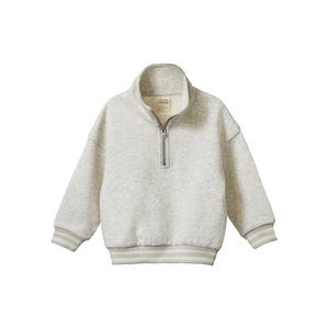 Clothing Baby Jumpers Sweats: Nature Baby Organic Cotton Camper Sweatshirt (Light Grey Marl)