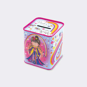 Rachel Ellen Money Tin Box (Cherry Blossom Princess)