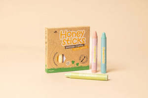 Honey Sticks: Honey Sticks Beeswax Crayons Jumbos (Pastel)