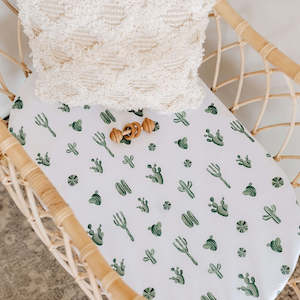 Snuggle Hunny Kids Bassinet Sheet (Cactus)