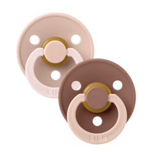Bibs Dummy Two Pack Studio Colour Fusion (Blush Woodchuck Mix)
