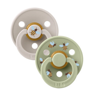 Bibs Dummy Two Pack Studio Colour (Bumblebee Mushroom Mix)