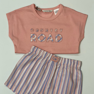 Country Road Logo Boxer PJ Set (Blush Pink)