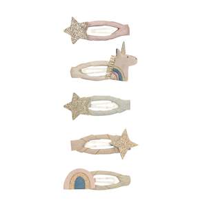 Mimi & Lula Celeste Unicorn Mini Clic Clac Clips Set