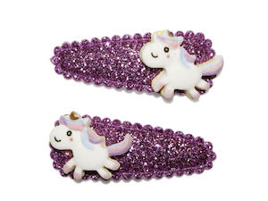 Unicorn: Goody Gumdrops Unicorn Glitter Snap Clips