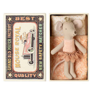 Maileg Little Sister Princess Mouse in Matchbox (2025)