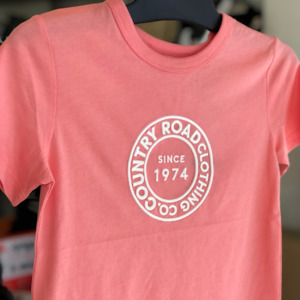 Clothing 1: Country Road Oversized Circle Logo Tee (Strawberry)