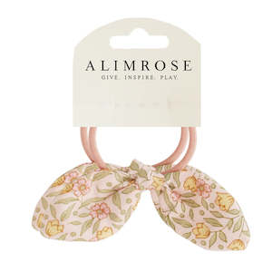 Alimrose Bunny Hair Ties Set of 2 (Blossom Lily Pink)