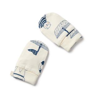 Sale Other: W&F Organic Mittens (Nautical Bear)