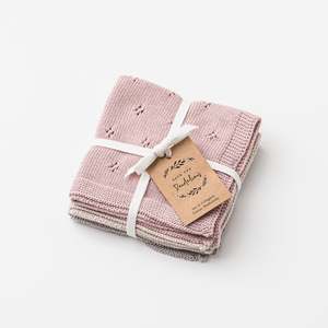 OTD Organic Cotton Washcloths Set of 3 (Dusk)