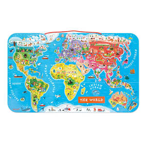Gift Ideas For 7 Years: Janod Magnetic World Puzzle