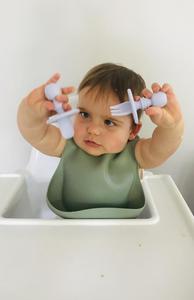 Petite Eats Silicone Cutlery Set (Sand)