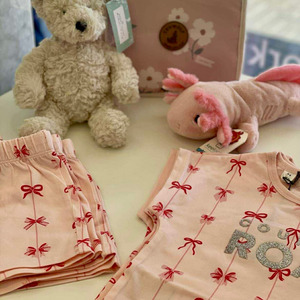 Country Road Bow PJ Set (Mineral Pink)