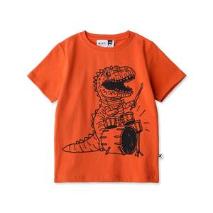 Dinosaur: Minti Dino Drummer Tee (Orange)