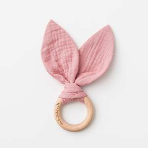OTD Bunny Ears Teether (Shell Pink)