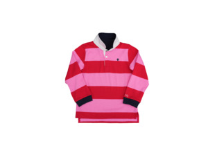 Clothing 1: Jubee & Co Josie L/S Rugby Top (Red/Pink)