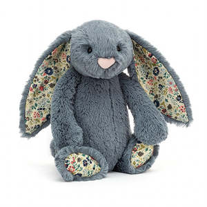Jellycat Bashful Bunny (Medium Dusky Blue Blossom)