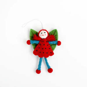 Tara Treasures Felt Leaf Fairy (Red Hair)