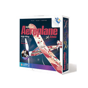 PlaySTEM Rubberband Aeroplane Science (High Wing)