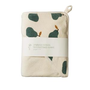 Gift Ideas For New Baby: Nature Baby Organic Cotton Hooded Towel (Pear Print)