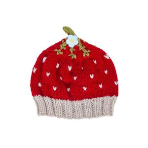 Acorn Strawberry Beanie (Red)