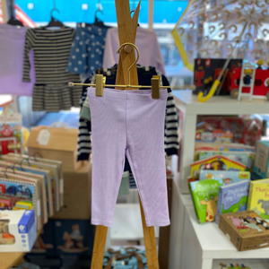 Clothing Baby Bottoms: Country Road Solid Rib Legging (Lilac)