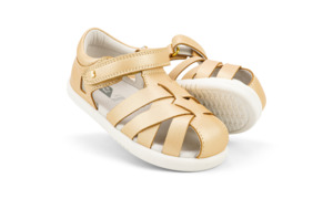 Sale Footwear: Bobux I Walk Tropicana II Sandal (Pale Gold)