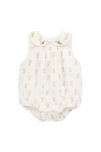 Clothing Baby Playsuits Rompers: Jamie Kay Organic Cotton Brynlee Playsuit (Josepha Egret)