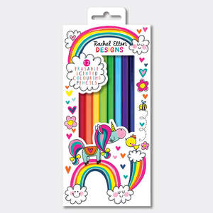 Rachel Ellen Designs: Rachel Ellen Scented Colouring Pencils 12pk (Unicorn)