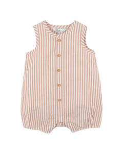 Clothing Baby Playsuits Rompers: Bebe Brady Stripe Woven Romper