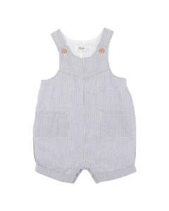 Bebe Brady Stripe Woven Overalls